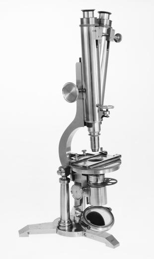 Zentmayer intermediate binocular and monocular compound microscope