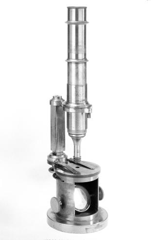 Nachet-type drum compound microscope