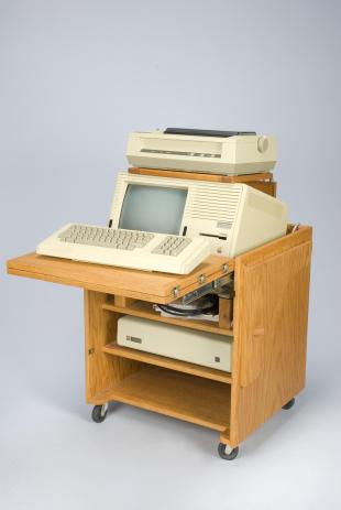 Apple Lisa 2 computer with cabinet
