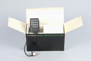 box for camera flashgun attachment for Polaroid instant cameras
