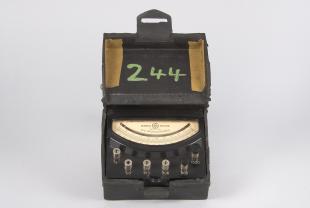 DC ammeter with five ranges
