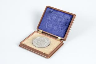 nickel-plated bronze medal of the Mechanics' Institute