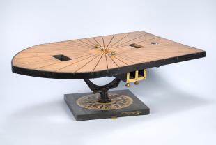 deck and large pelorus of Beall's compass deviascope