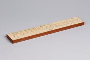 Barth's alpha slide rule for milling and gear cutting