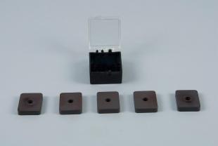5 pierced rectangular magnets