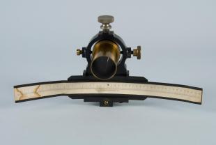 reflecting galvanometer scale with telescope sleeve and ring mount