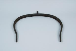 large curved steel tuning fork
