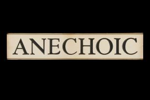 anechoic chamber sign