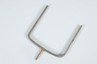 small steel tuning fork with bent tines