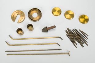 assorted points and instrument components