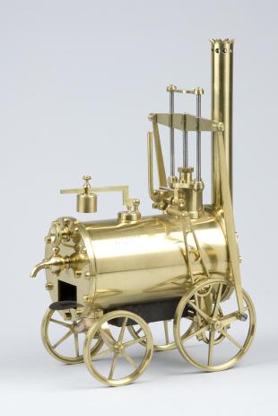 working model of  Trevithick locomotive