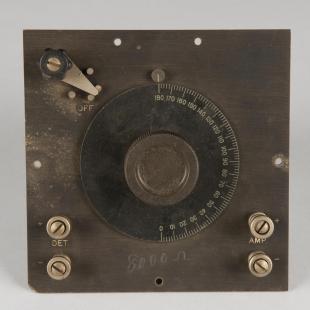 AMRAD type D short wave variometer face plate