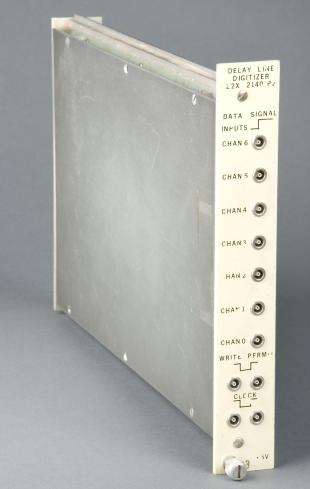 CAMAC-type delay line based multi-channel digitizer