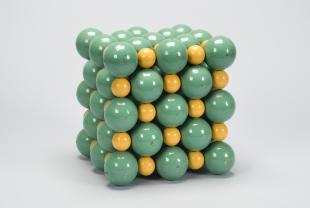 mineral molecular model: unidentified, two-atom, cubic