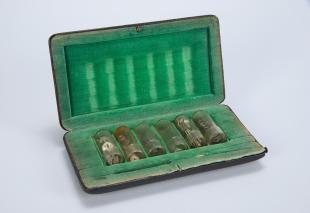 case containing extra pieces for drafting tools