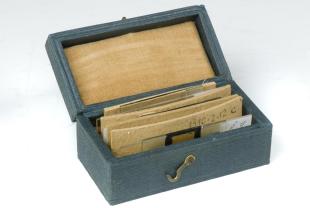 box with 3 microscope slides