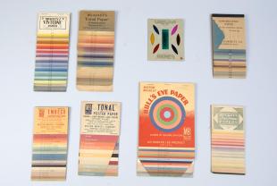 samples of colored paper